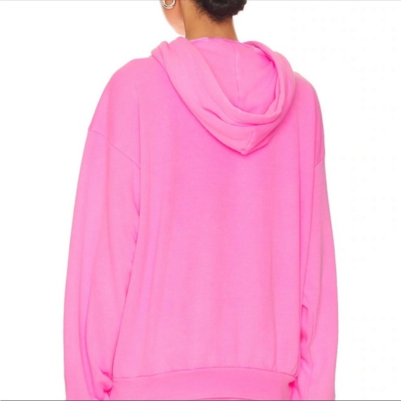 Aviator Nation neon pink hoodie sweater - Picture 2 of 4